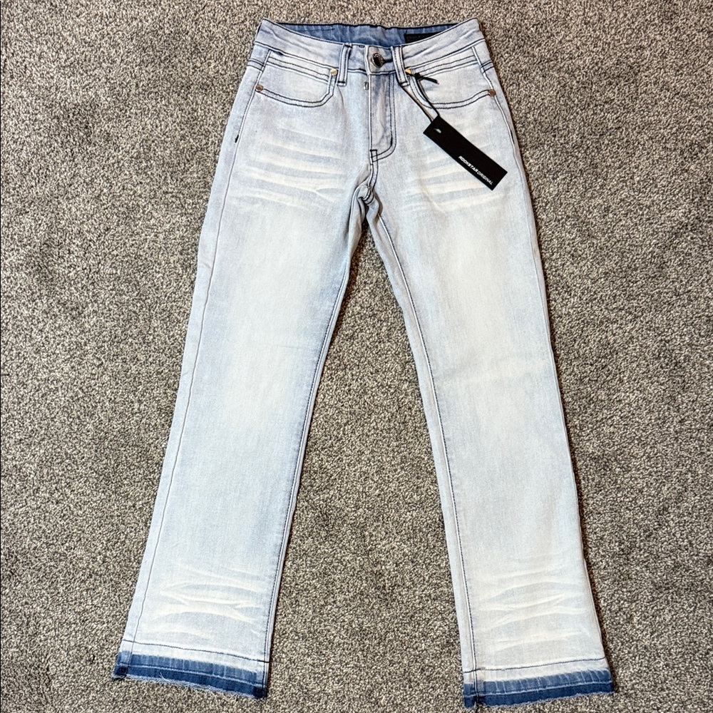 Rockstar Original Brand Boys Stacked Flare Jeans Sz 8 NWT